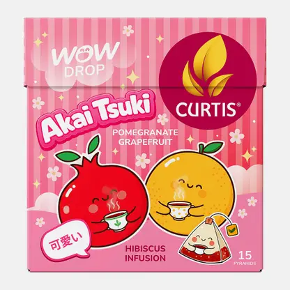 Чай травяной Akai Tsuki гранат и грейпфрут Curtis WowDrop 15пир
