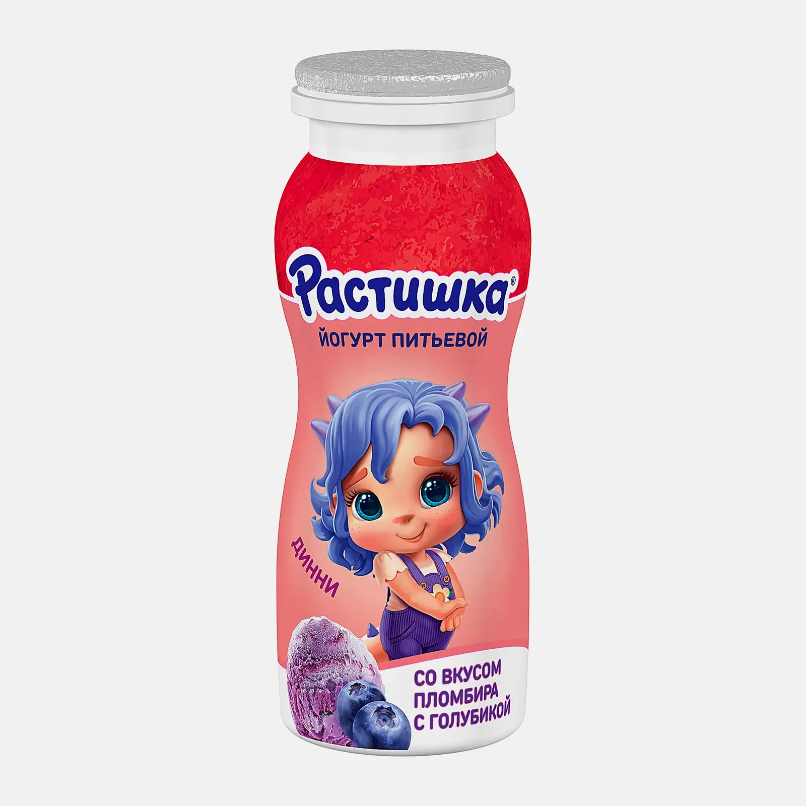 Йогурт Растишка питьевой пломбир голубика 1.6% 90г - фото 4