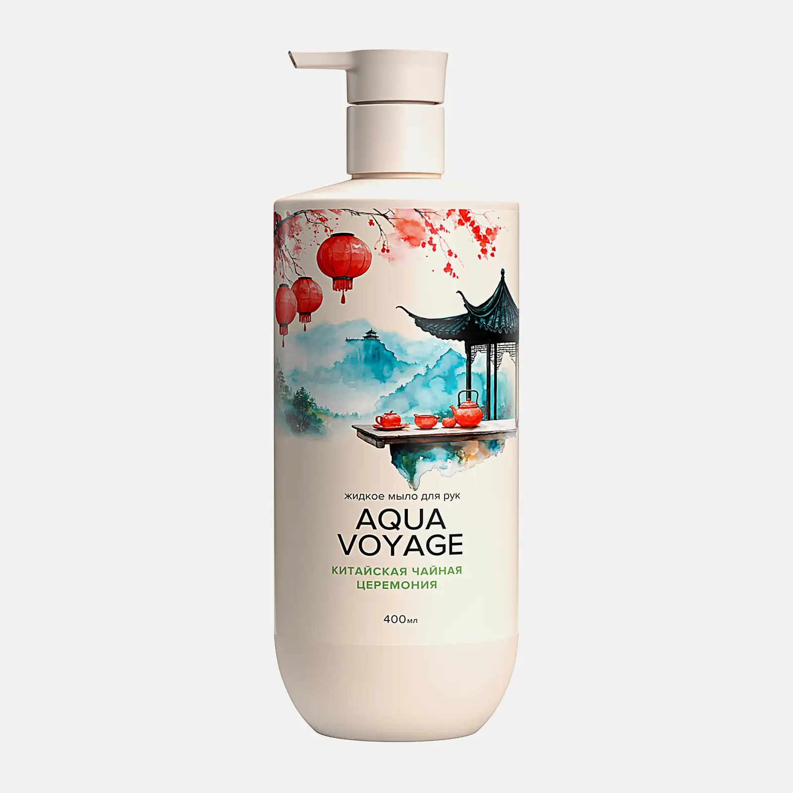 Жидкое мыло Цветущая Сакура/Китайская чайная церемония Aquavoyage 400мл в ассортименте