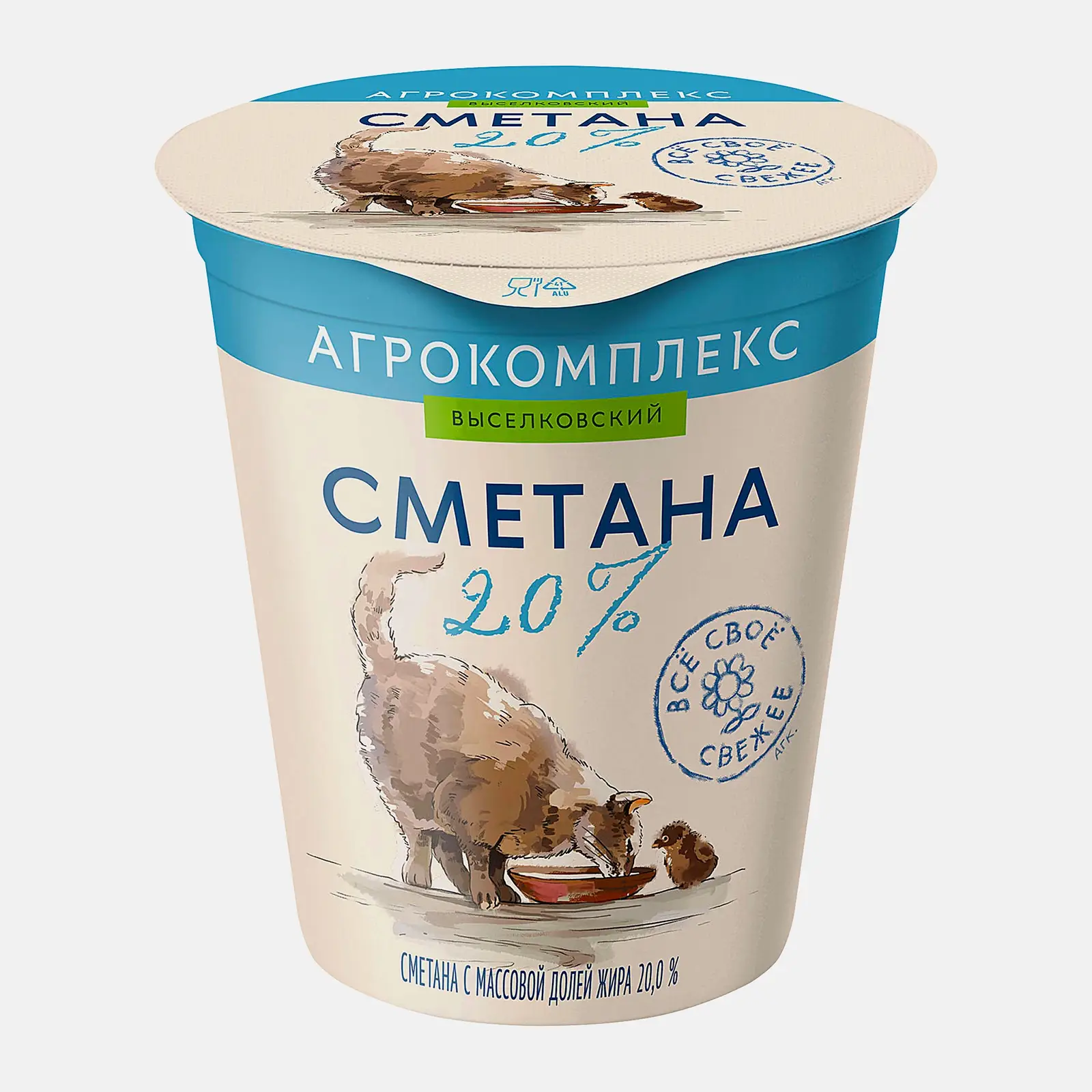 Сметана Агрокомплекс 20% 300г Сметана Агрокомплекс 20% 300г