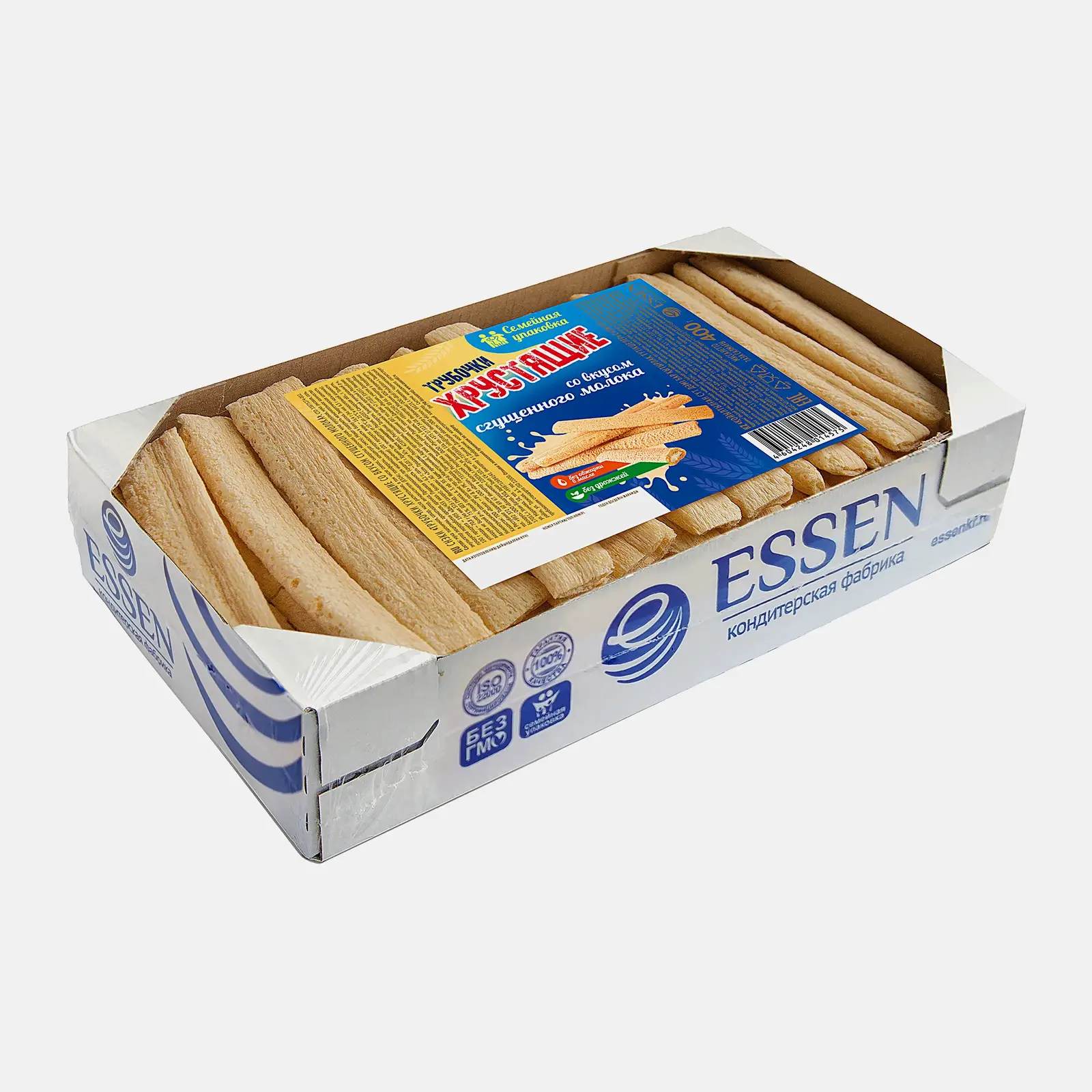 Изображение товара Вафельные трубочки Махеевъ со сгущенным молоком 400г