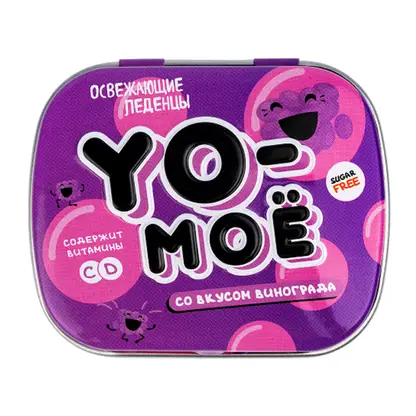 Изображение товара Леденцы Yo-Моё Освежающие со вкусом винограда 16г