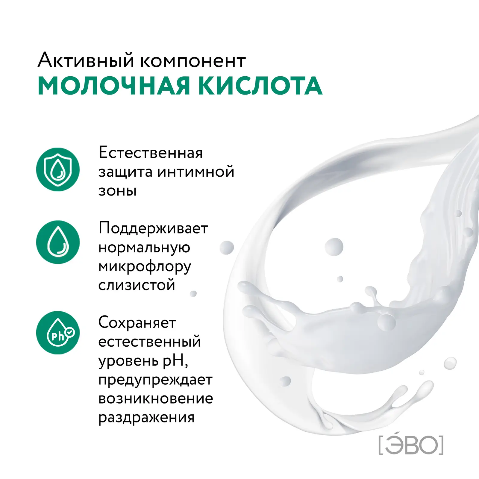 Мыло для интимной гигиены Evo Intimate рН 5.2 молочная кислота 250мл в ассортименте