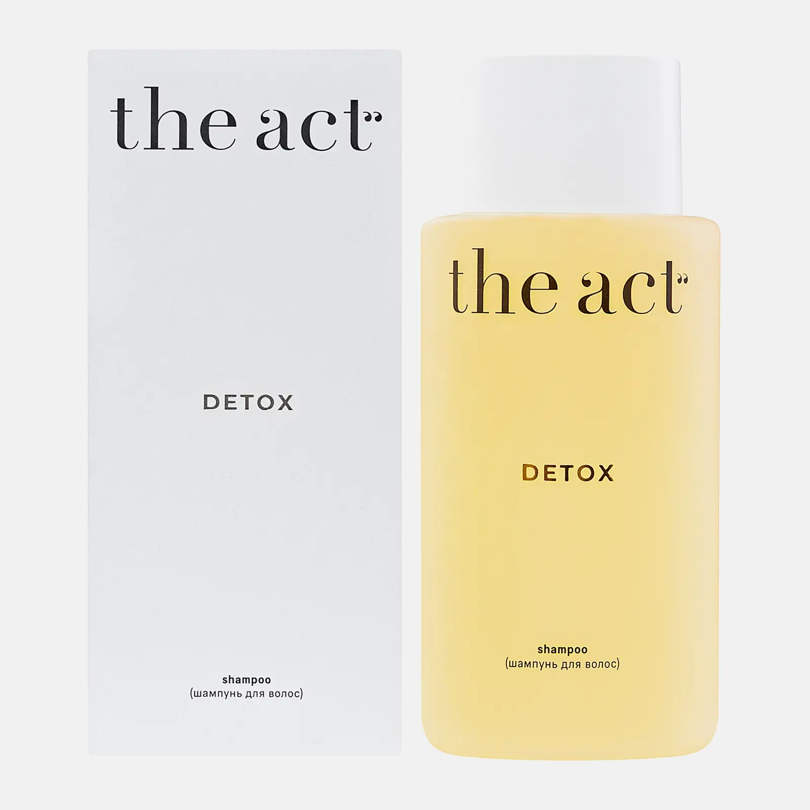Шампунь для волос The Act Detox с яблочным уксусом и кератином 280мл - фото 3 Шампунь для волос The Act Detox с яблочным уксусом и кератином 280мл - фото 3