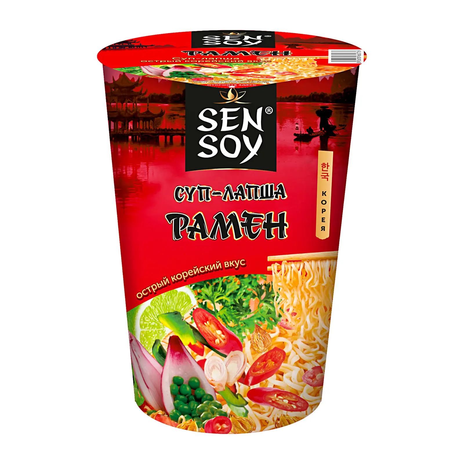 Изображение товара Суп-лапша Sen Soy Острый Рамен 65г