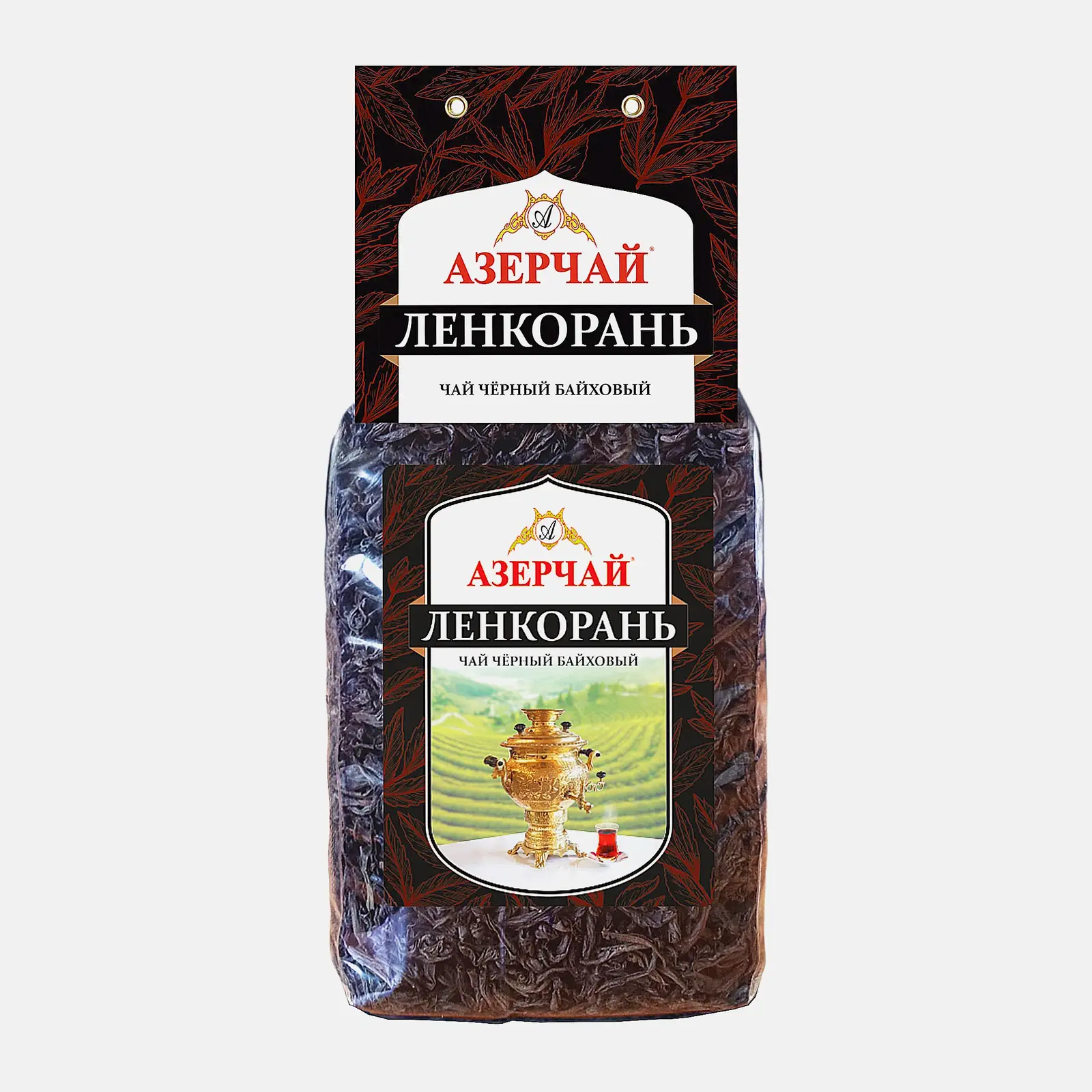Изображение товара Черный крупнолистовой чай Азерчай Ленкорань 400 г - насыщенный вкус и аромат