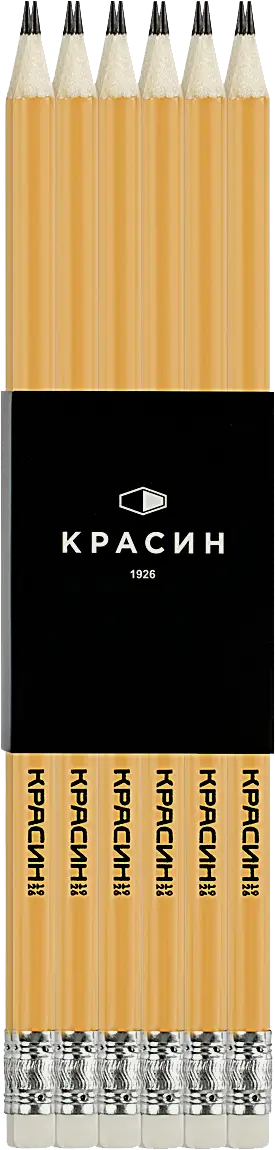 Набор карандашей Рельеф-центр Конструктор чернографитных НВ с ластиком 3шт