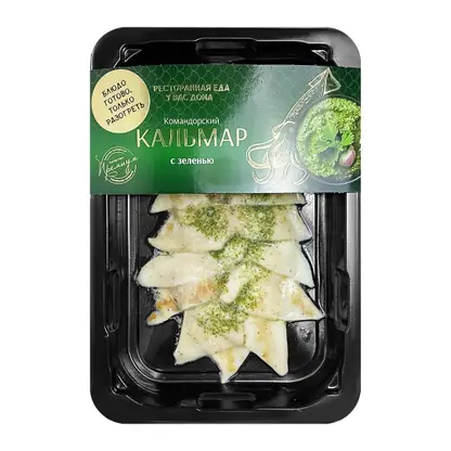 Изображение товара Филе Кальмара командорского с зеленью жареное 150г