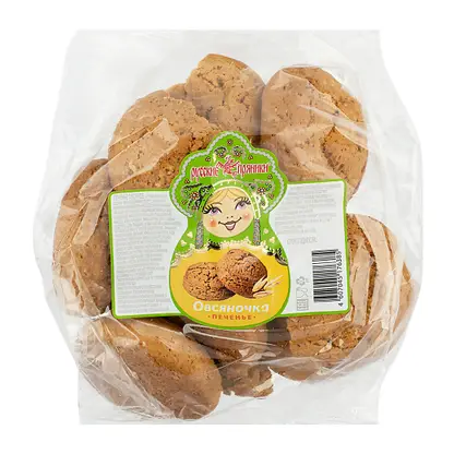 Изображение товара Печенье Русские пряники Овсяночка овсяное 350г