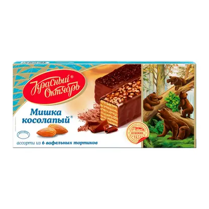 Изображение товара Вафельный торт Мишка косолапый Красный октябрь 220/250г