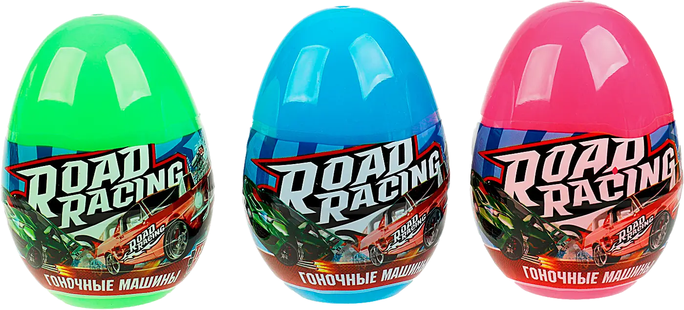 Изображение товара Игрушка Симбат Технопарк Гоночные машины в яйце 6.5см ассортимент