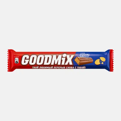 Шоколадный батончик печенье в хрустящей вафле Goodmix 40/47г