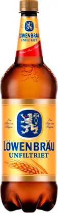 Пиво Lowenbrau светлое нефильтрованное пастеризованное 4.9% 1.3л