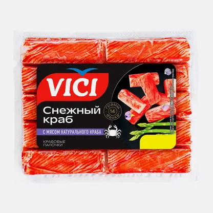 Крабовые палочки Vici с мясом натурального краба 170г