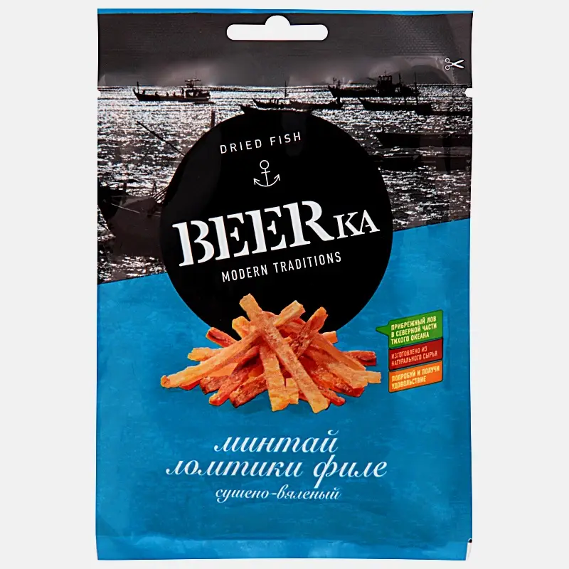 Минтай Beerka филе 25г