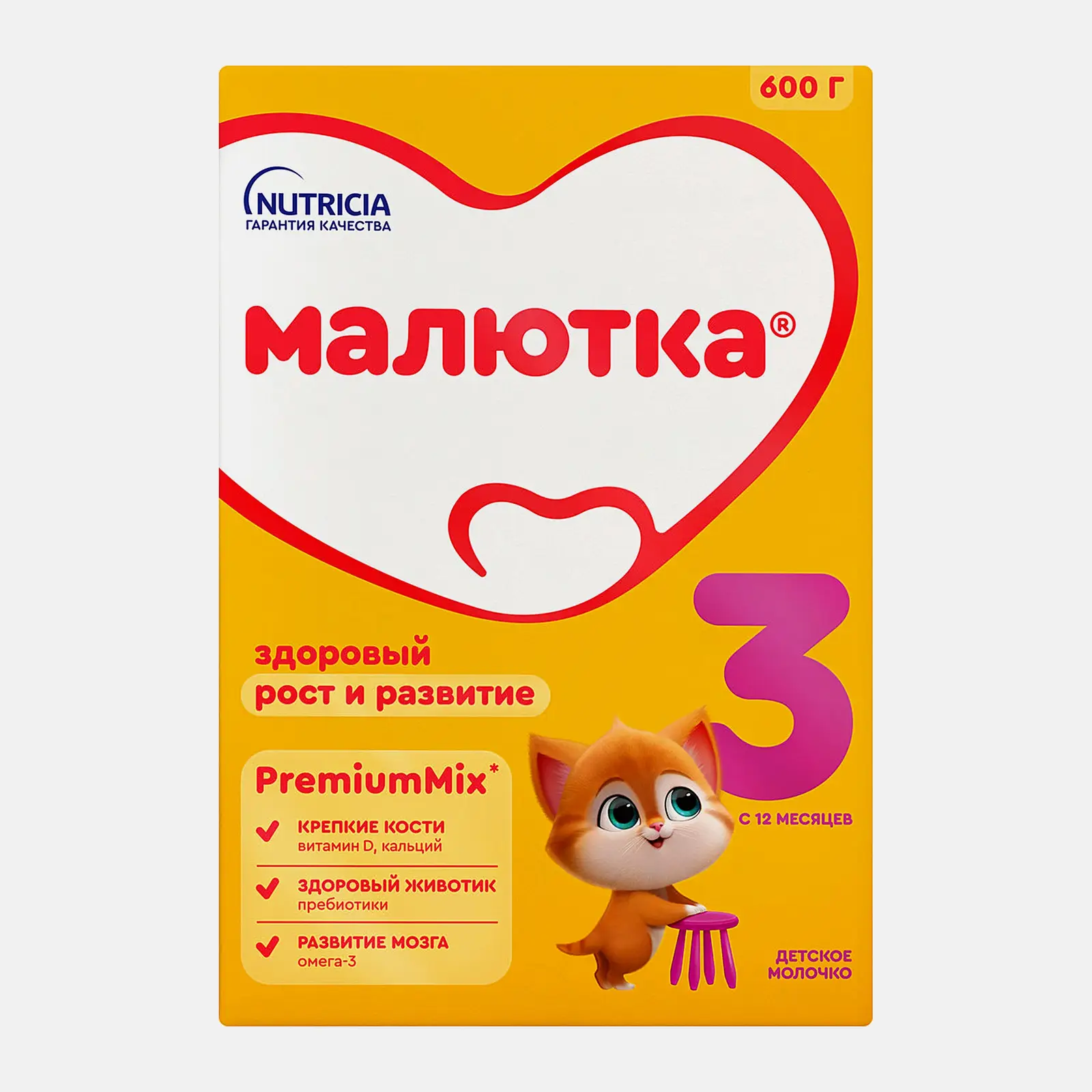 Изображение товара Малютка 3 сухая молочная смесь для детей 12 месяцев и старше 600г