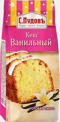Смесь для выпечки С.Пудовъ Кекс ванильный 400г