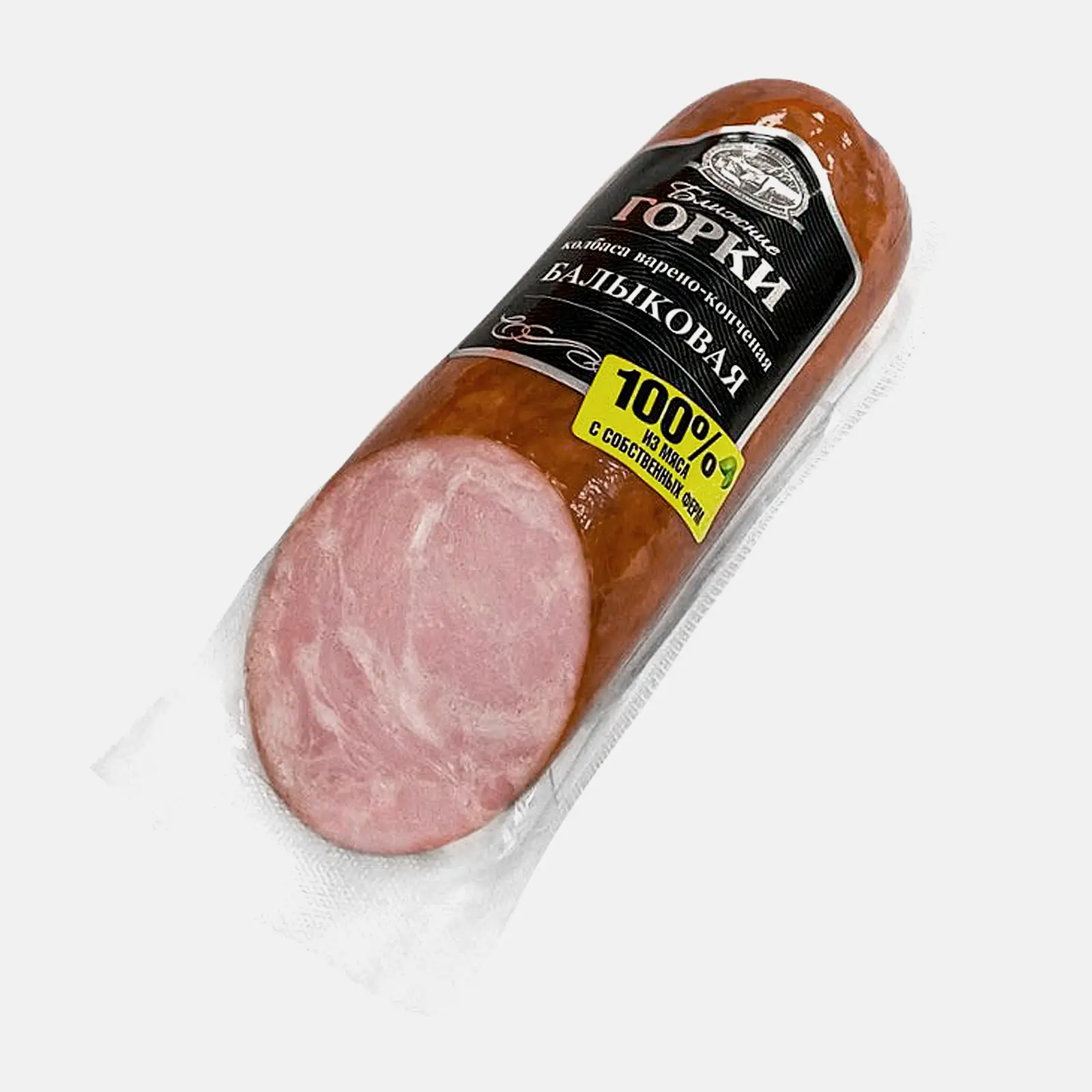 Изображение товара Балык варено-копченая колбаса Ближние Горки 350г натуральный вкус