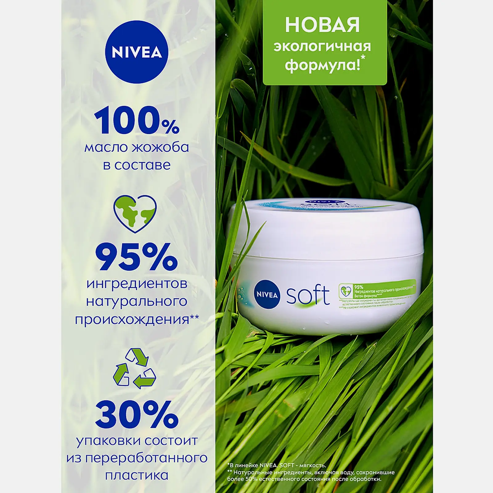 Увлажняющий крем интенсивный NIVEA Soft 200мл