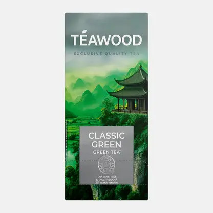 Зеленый чай Teawood Classic Green 25пак 50г