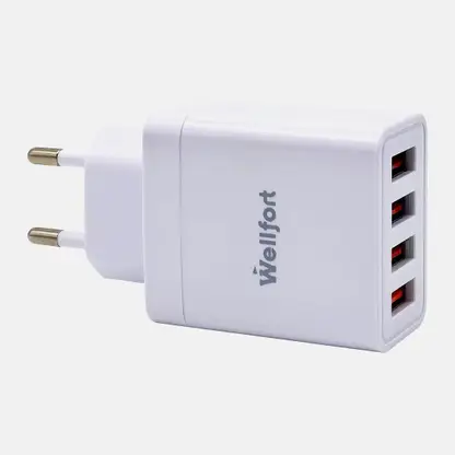 Сетевое зарядное устройство 4USB 2А Wellfort