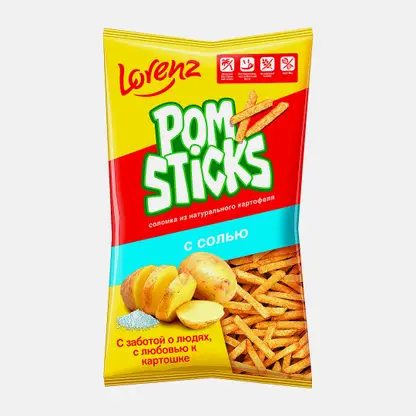 Картофельная соломка с солью Pomsticks 200г
