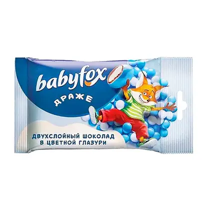 Изображение товара Драже двухслойное шоколадное Babyfox 45г яркое и вкусное лакомство