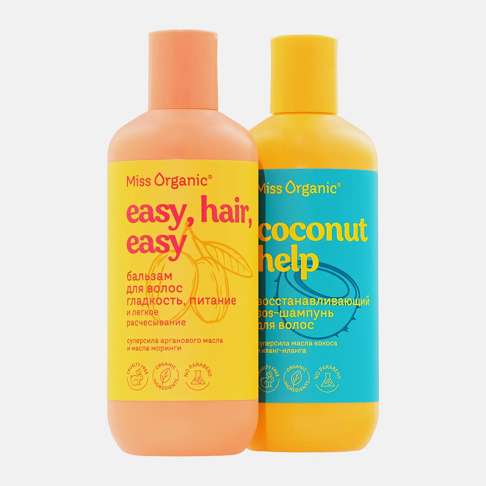 Подарочный набор для волос Hair Euphori Miss Organic Шампунь 290мл + Бальзам 290мл в ассортименте - фото 3