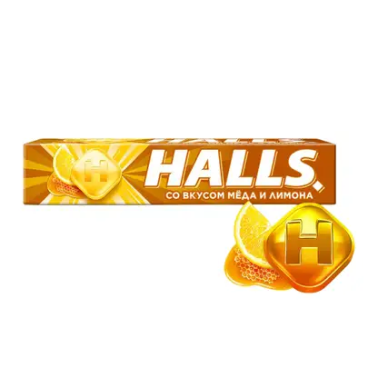 Изображение товара Карамель леденцовая Мед-лимон Halls 25г