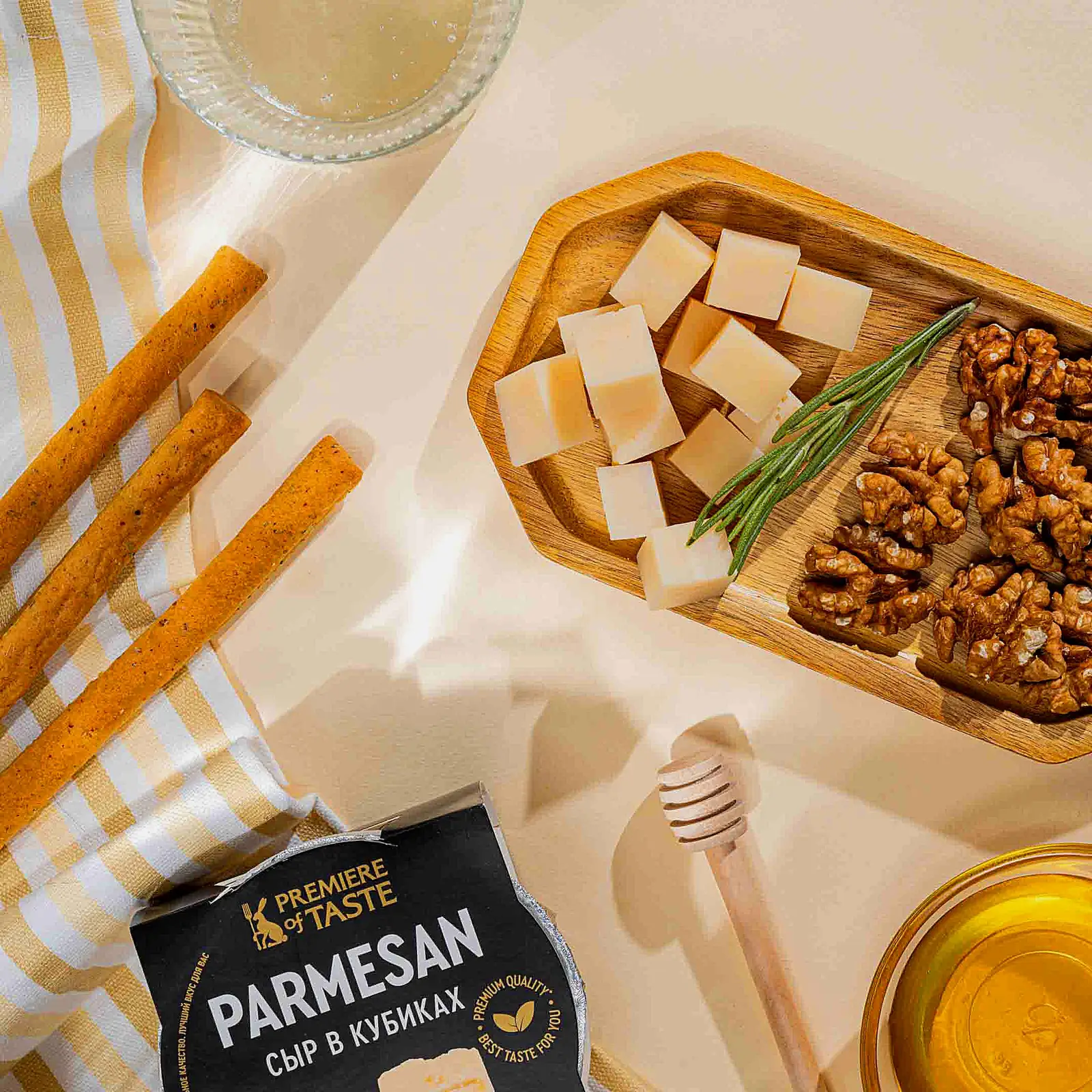 Сыр Пармезан в кубиках Premiere of Taste 40% 100г - фото 3