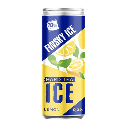 Алкогольный напиток негазированный со вкусом чёрный чай с лимоном Finsky Ice 10% 250мл