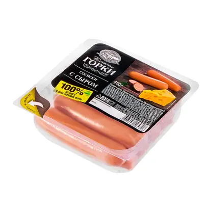 Изображение товара Сосиски Ближние Горки с сыром 450г