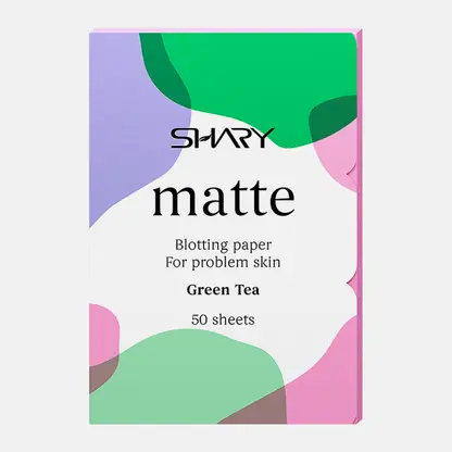 Салфетки для лица Shary Матирующие для проблемной кожи Зеленый чай 50шт