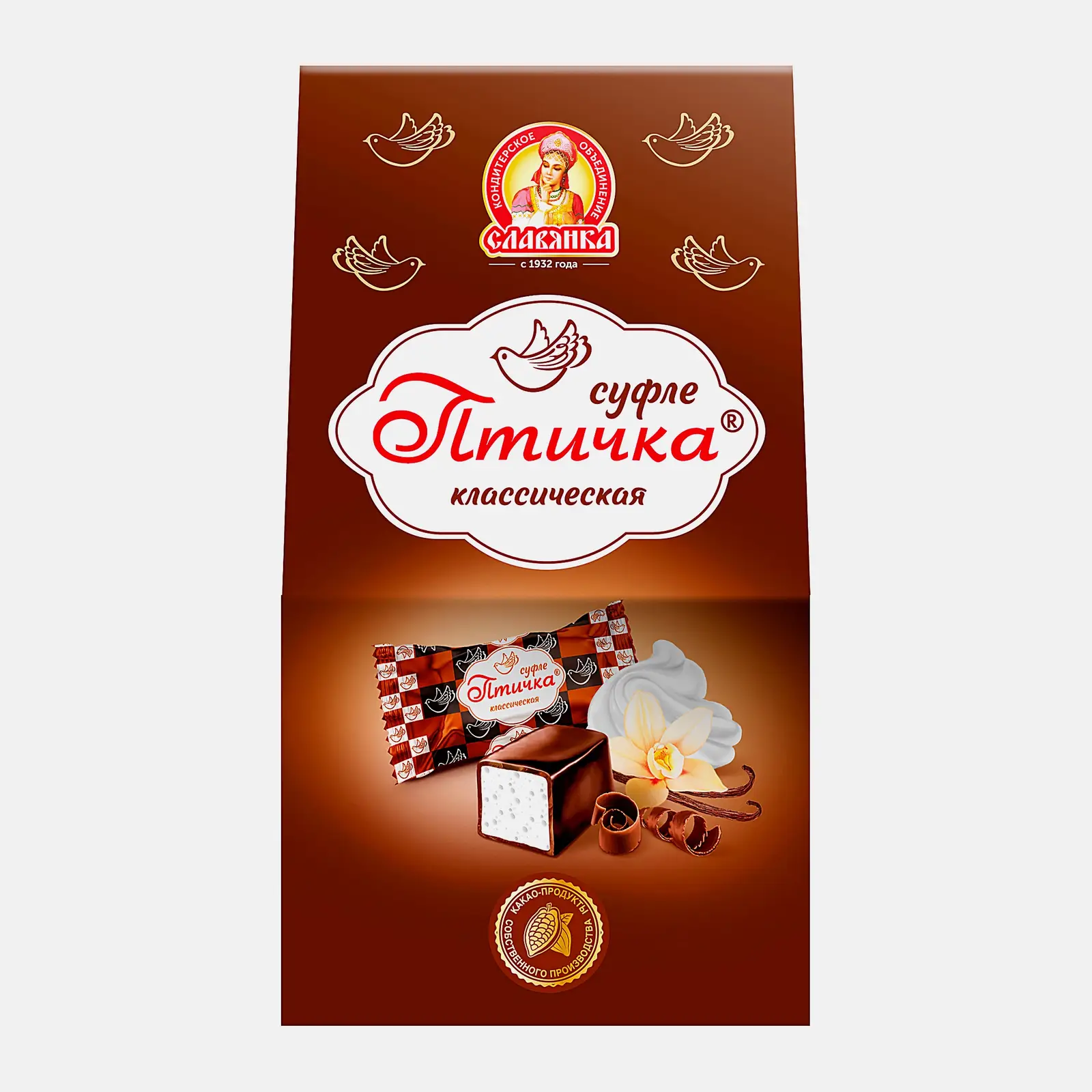 Конфеты Птичка классическая Славянка 141г