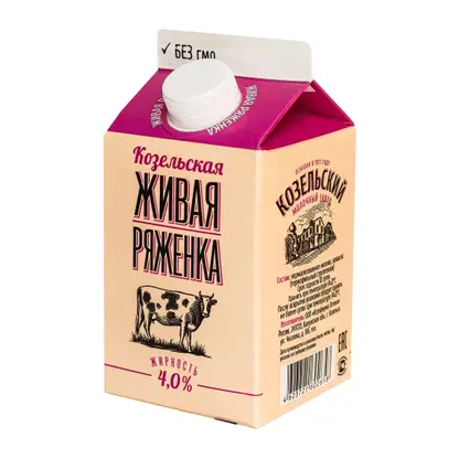 Изображение товара Ряженка Козельское Молоко 4% 450г
