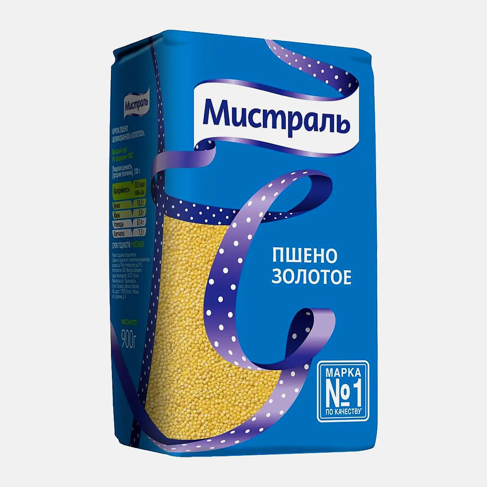 Изображение товара Пшено Мистраль Золотое 900г - натуральный продукт для вашего рациона