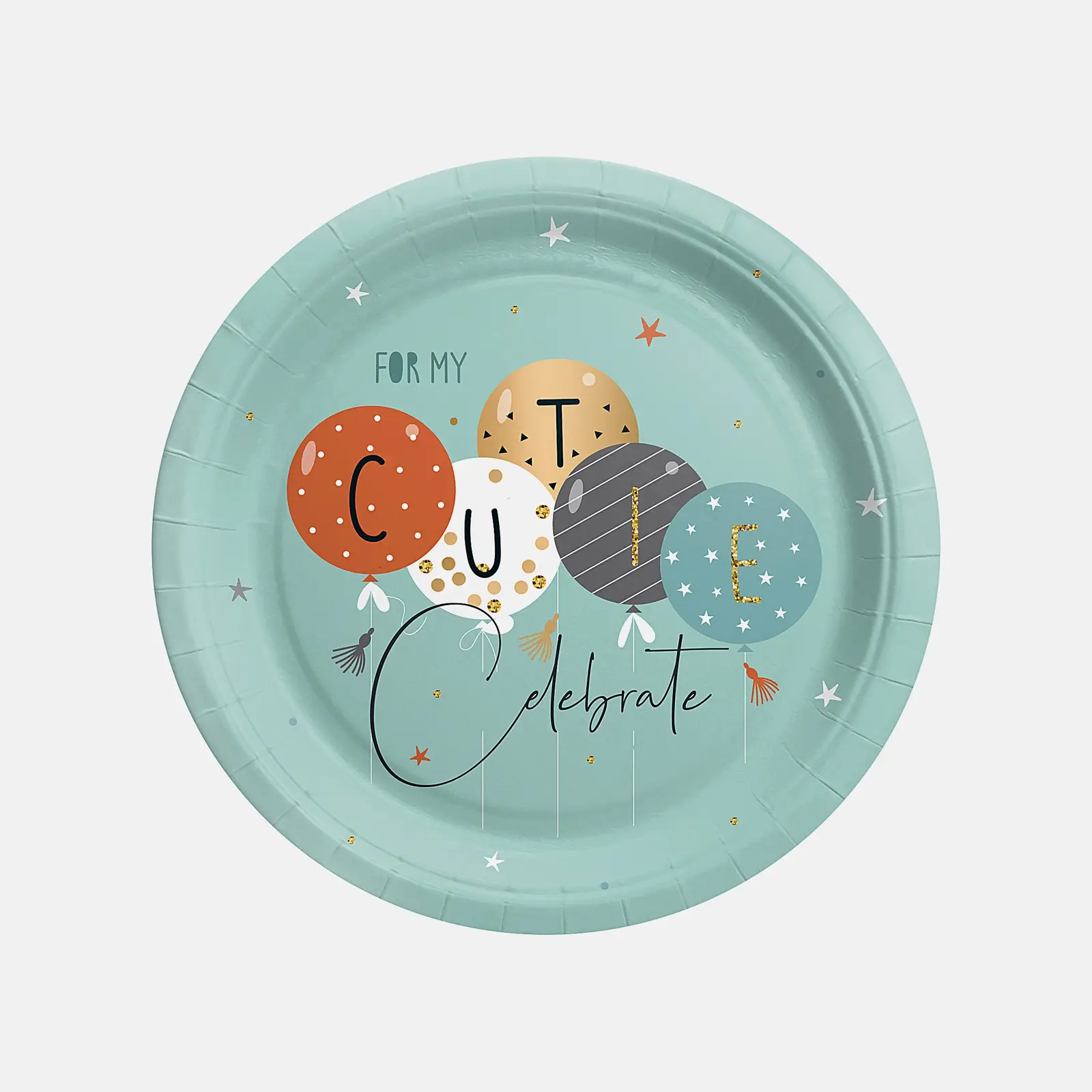 Тарелки картонные Пакетико Party 18см 6шт