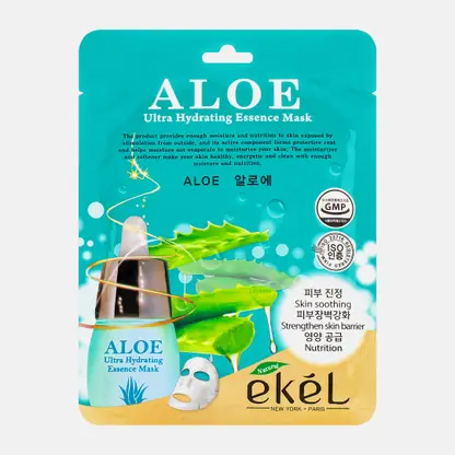 Маска для лица Ekel Ultra Hydrating Essence Mask Aloe тканевая с алоэ 25мл