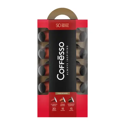 Изображение товара Кофе в капсулах Coffesso ассорти 50шт 250г