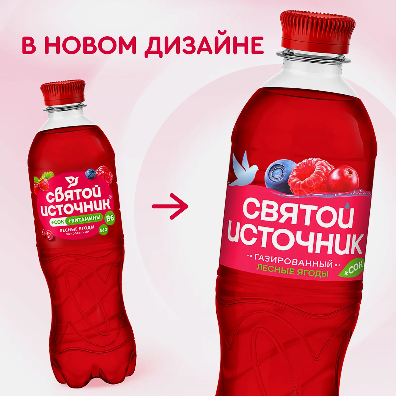 Вода Святой источник + сок Лесные ягоды 500мл - фото 3 Вода Святой источник + сок Лесные ягоды 500мл - фото 3