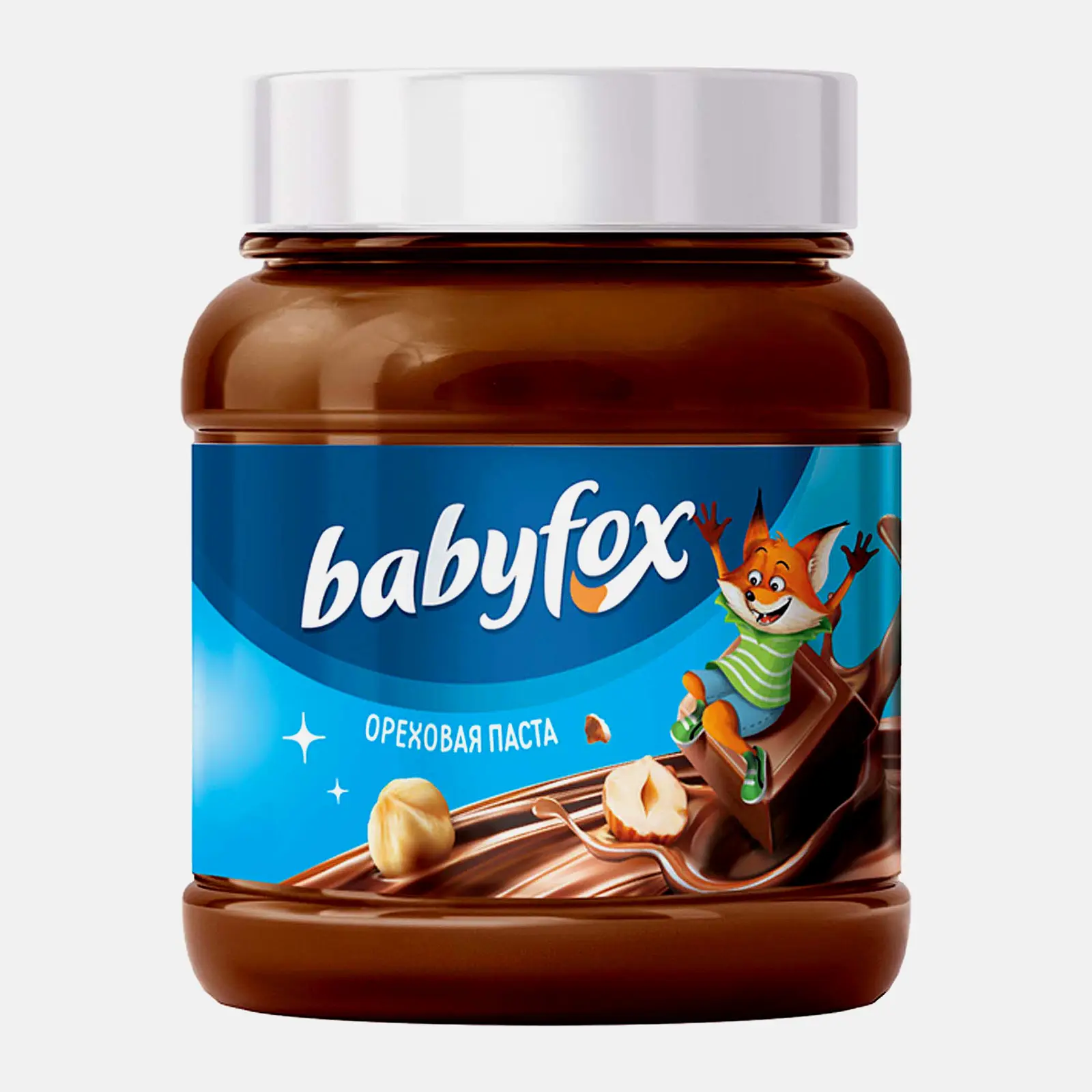 Изображение товара Паста Babyfox шоколадно-ореховая 270г - натуральный десерт с фундуком и какао