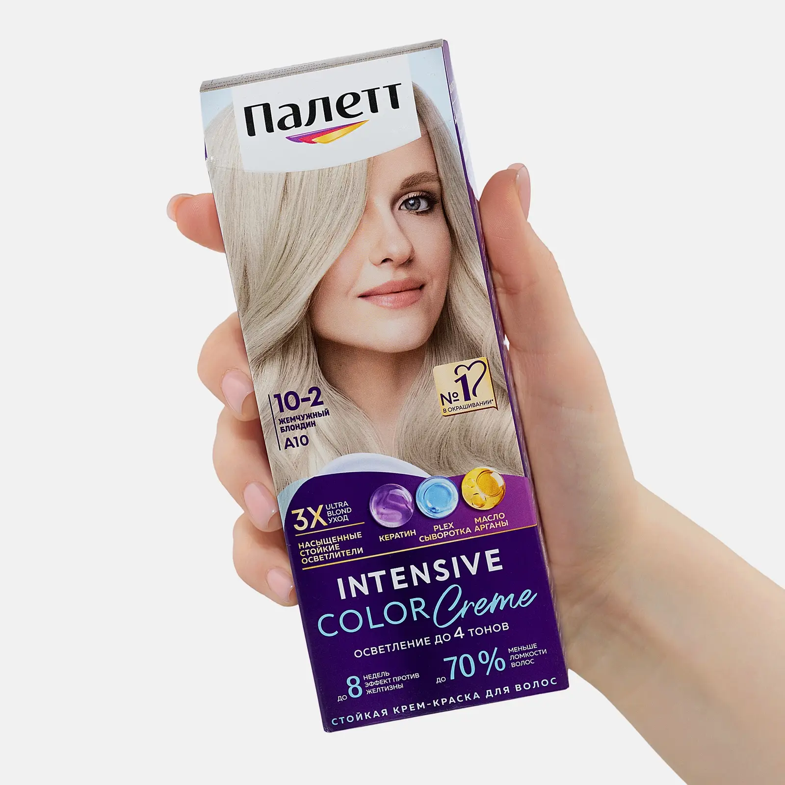 Стойкая краска Палетт ICC A10 Жемчужный блонд