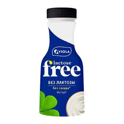 Изображение товара Йогурт Viola безлактозный Free натуральный 1.3% 270г