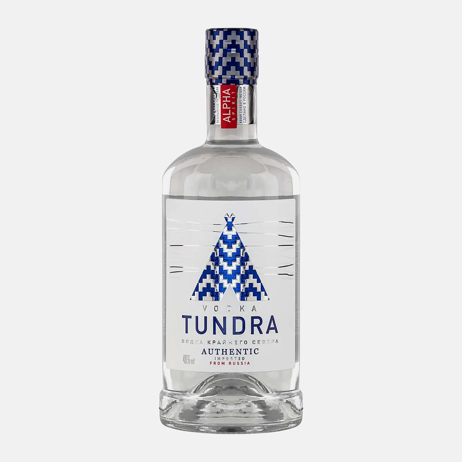 Изображение товара Водка Tundra Authentic 40% 500мл - качественный российский продукт