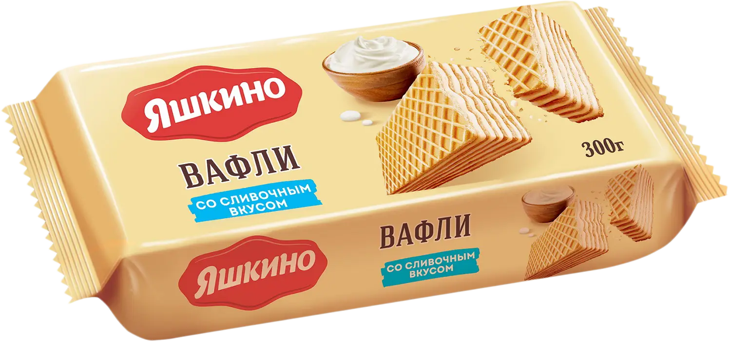 Вафли Яшкино сливочные 300г - Магнит-Продукты