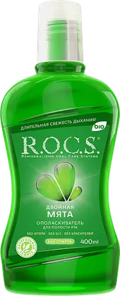Ополаскиватель для полости рта R.O.C.S. Двойная мята 400мл