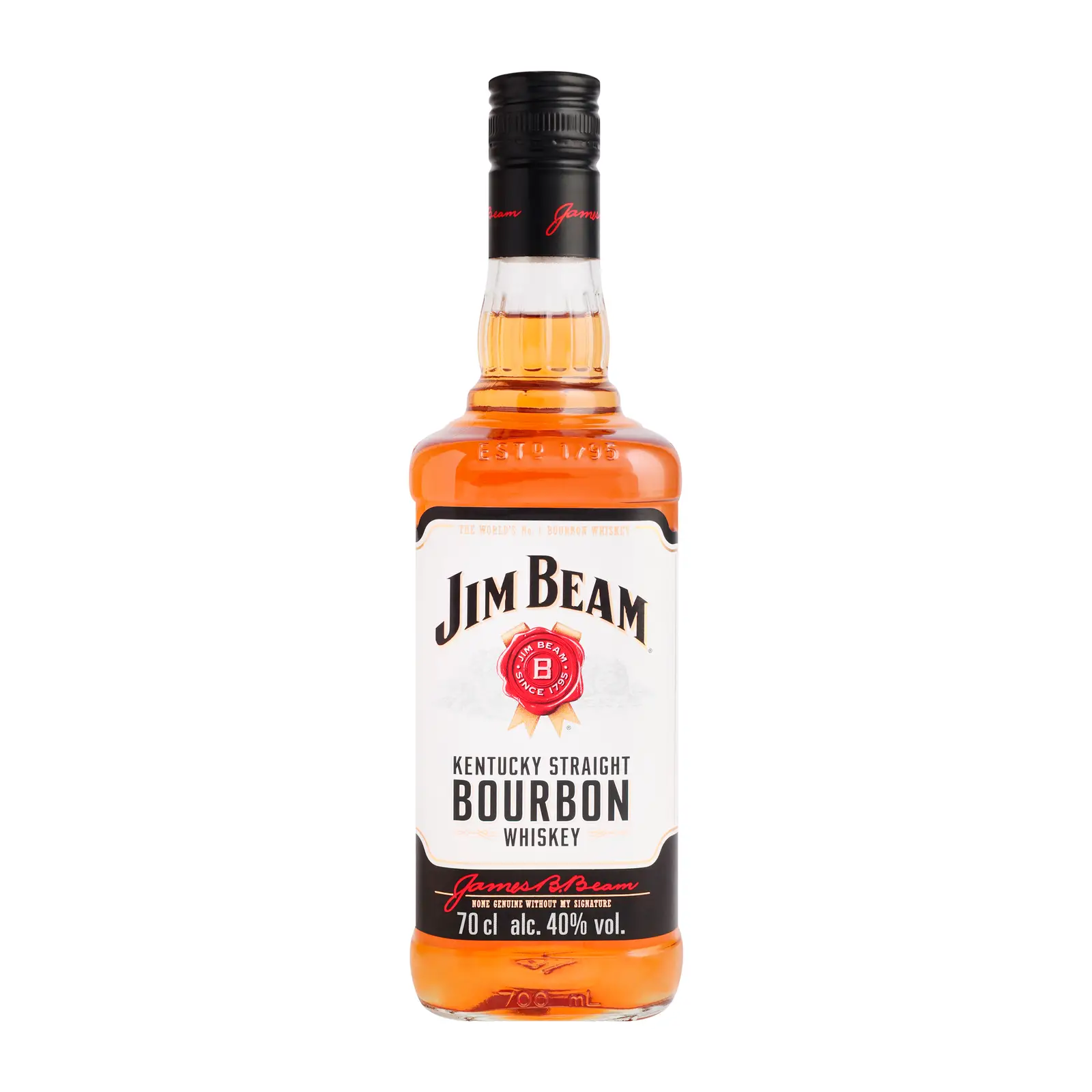 Изображение товара Виски Jim Beam White Bourbon 700 мл 40% крепости признанный американский бурбон
