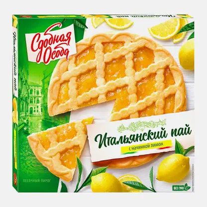 Пирог Сдобная особа Итальянский пай с начинкой лимон 400г