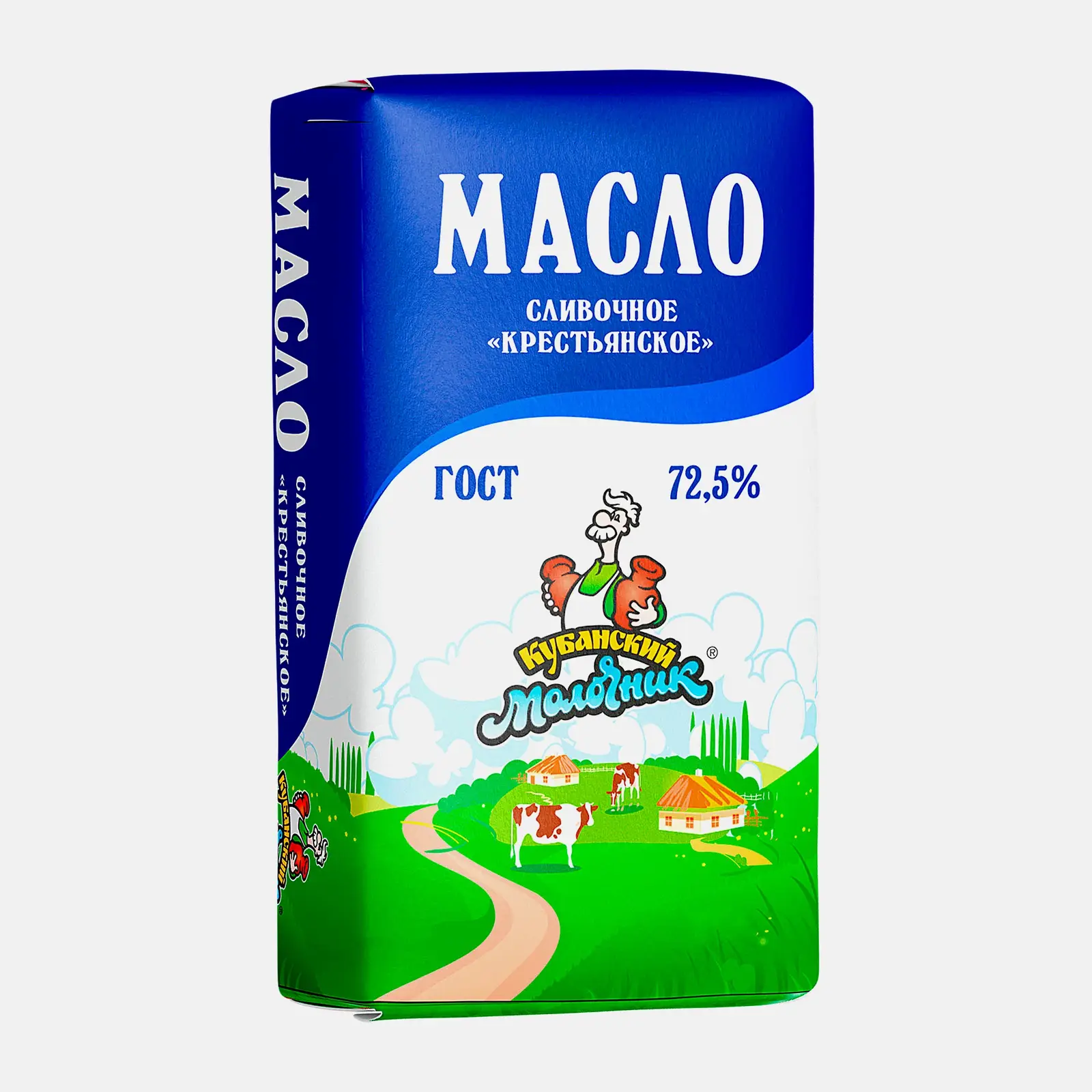 Масло сливочное Кубанский молочник 72.5% 170г