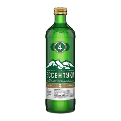 Изображение товара Минеральная газированная вода Ессентуки №4 450 мл стекло